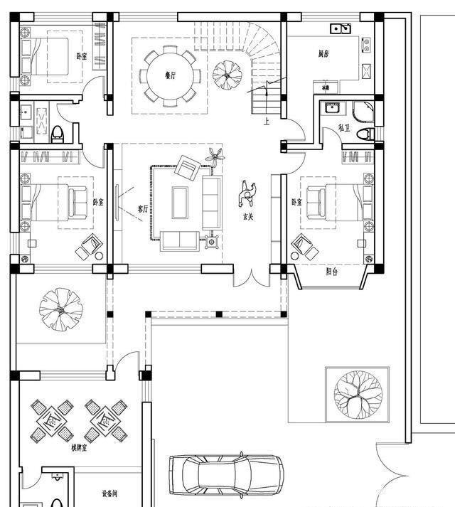 五套新中式別墅設(shè)計(jì)圖 平面布局與空間美學(xué)全解析